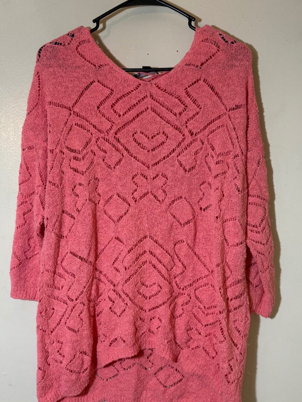 N Touch Knit Sweater Pink Large